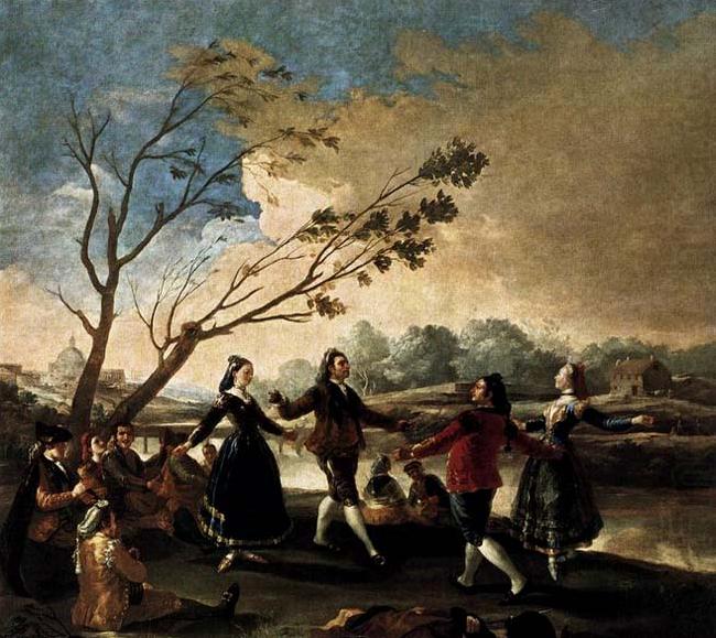 Francisco de goya y Lucientes Dance of the Majos at the Banks of Manzanares china oil painting image